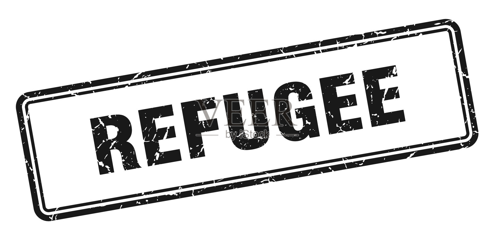 难民邮票方形垃圾标志白色插画图片素材