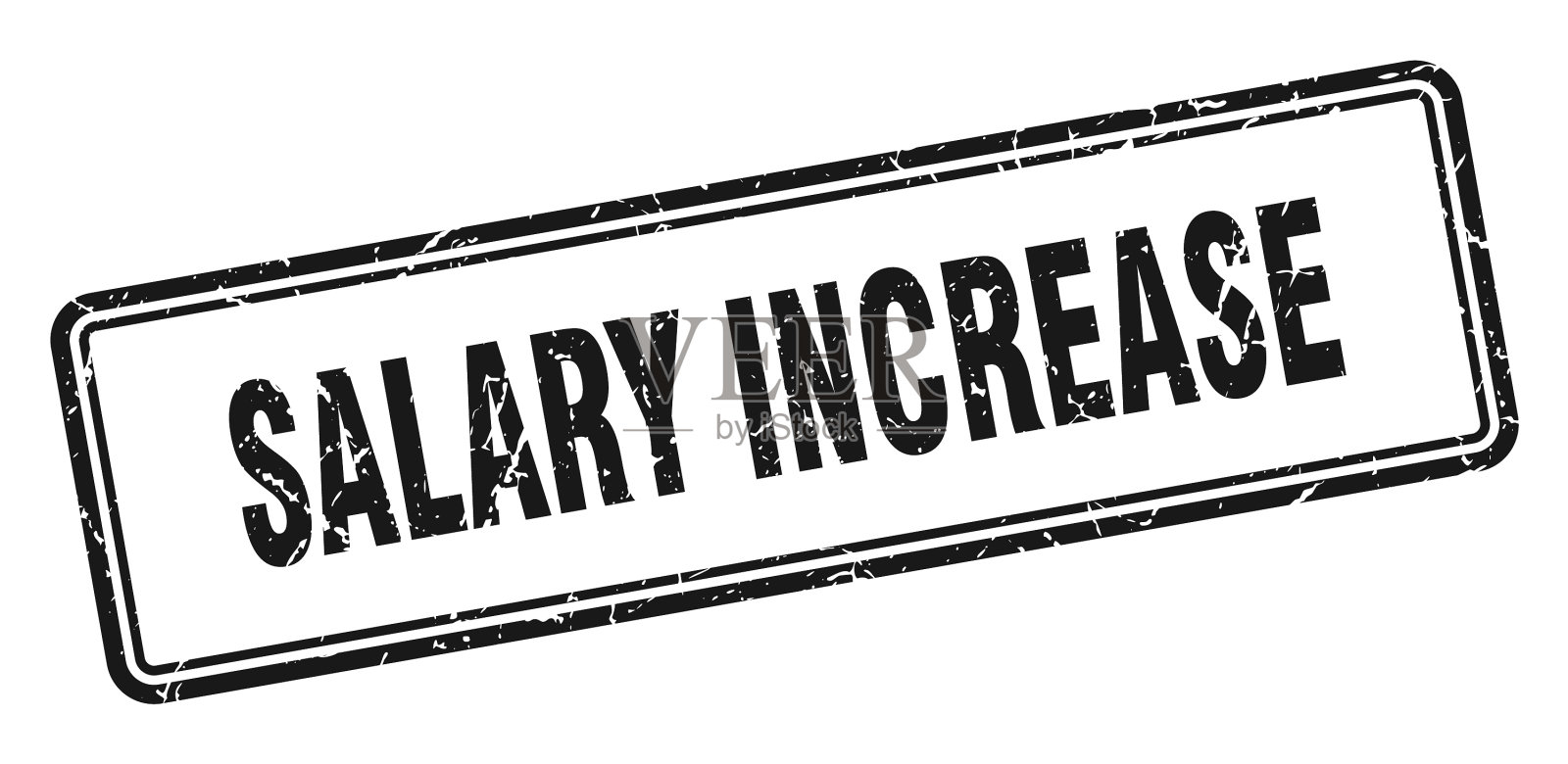 工资增加邮票方形垃圾标语上的白色插画图片素材