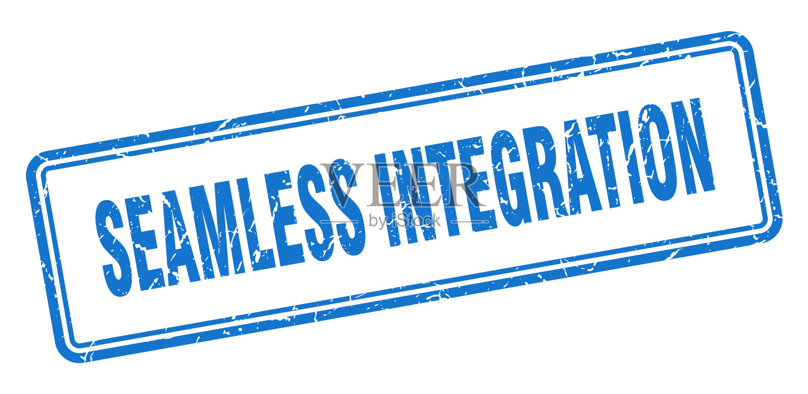 无缝集成邮票广场垃圾标识上插画图片素材