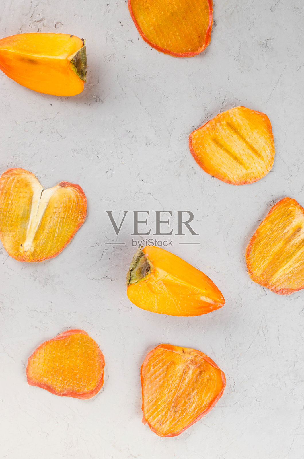 柿子配菠萝干照片摄影图片