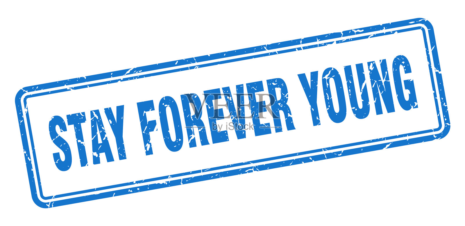 永葆青春邮票广场上的垃圾标语插画图片素材