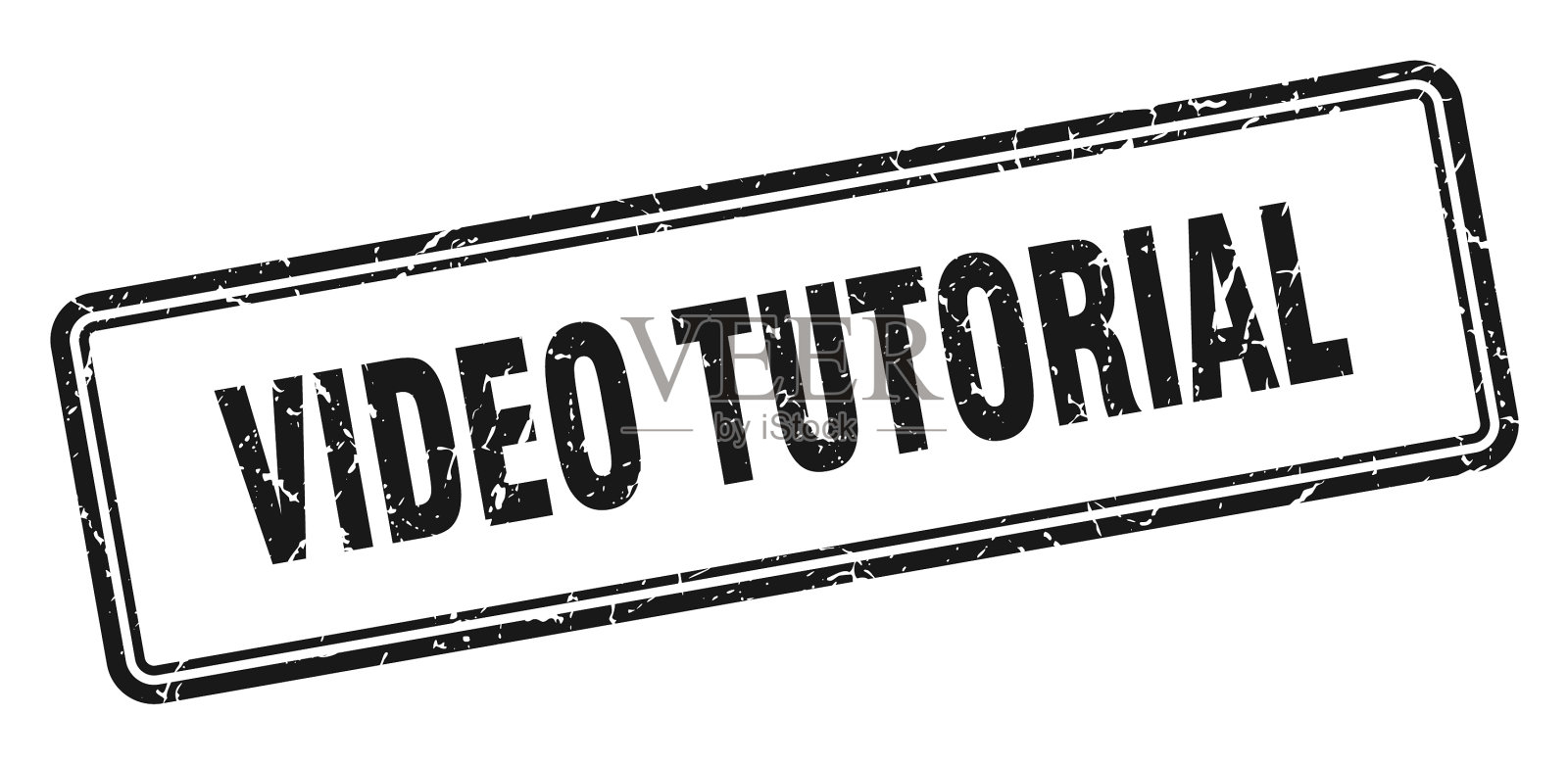 视频教程邮票方形垃圾标志上的白色插画图片素材