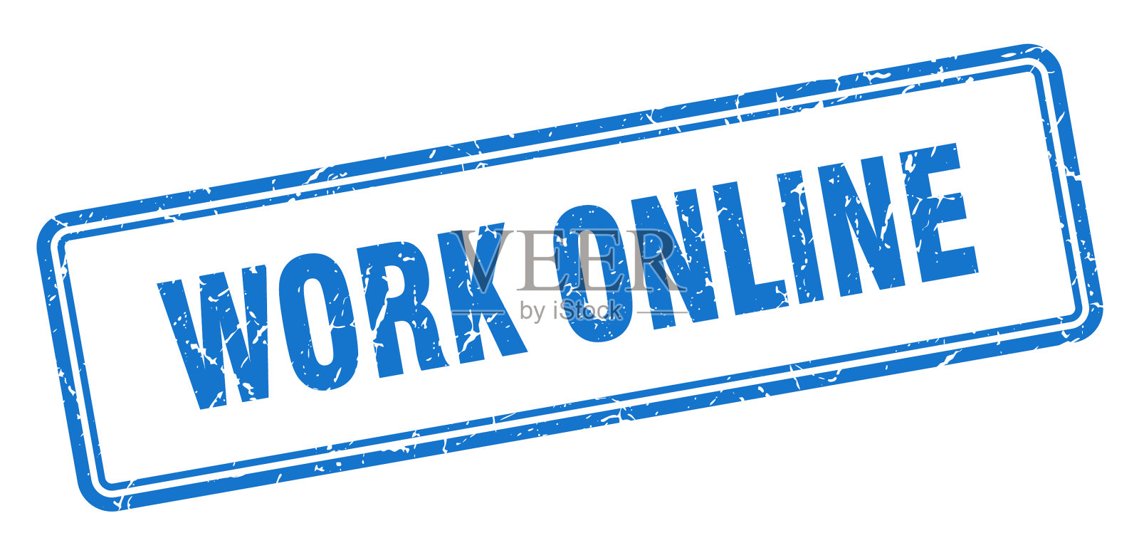 网上工作邮票广场垃圾标志上的白色插画图片素材