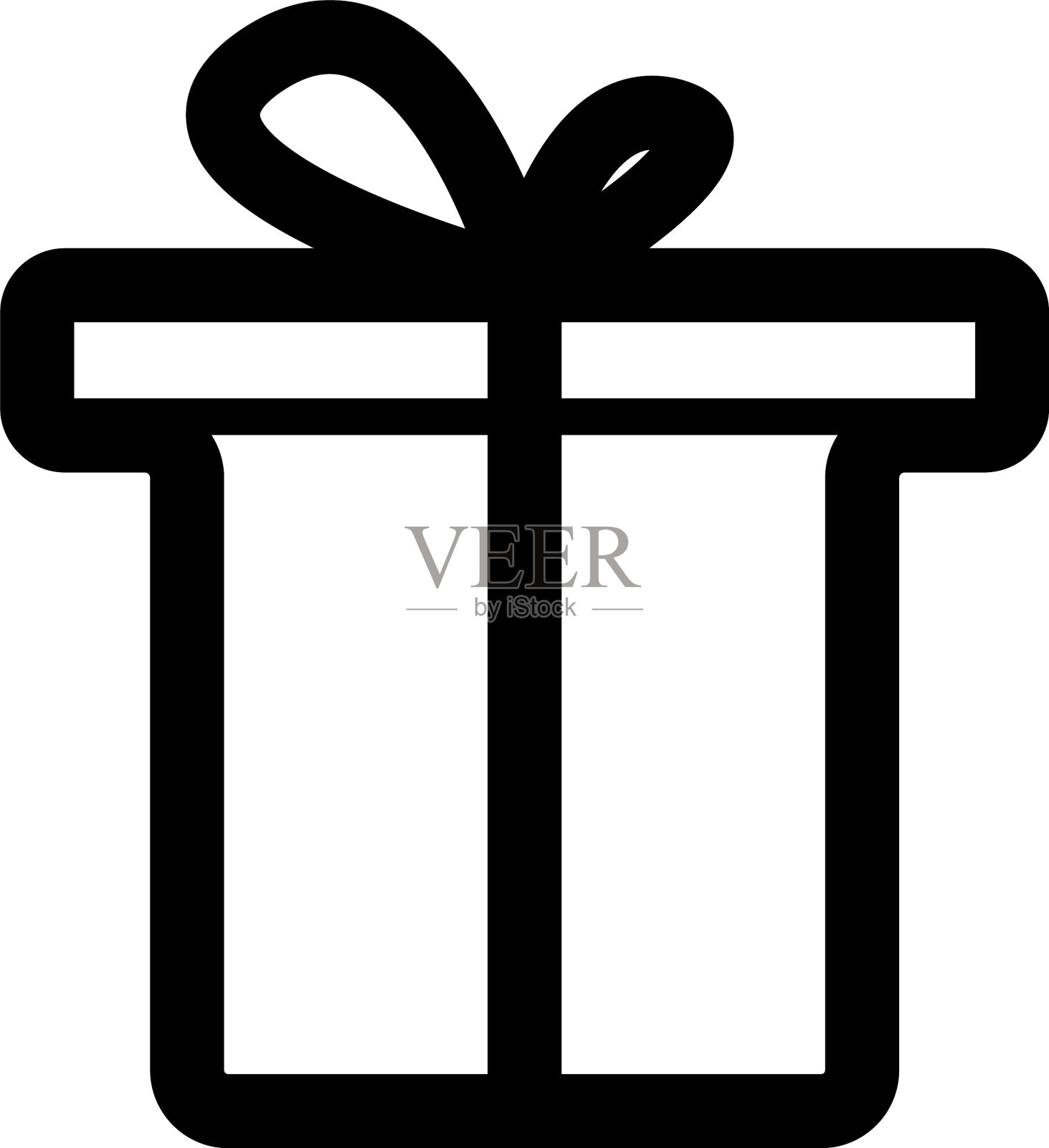 礼盒图标隔离在图标素材