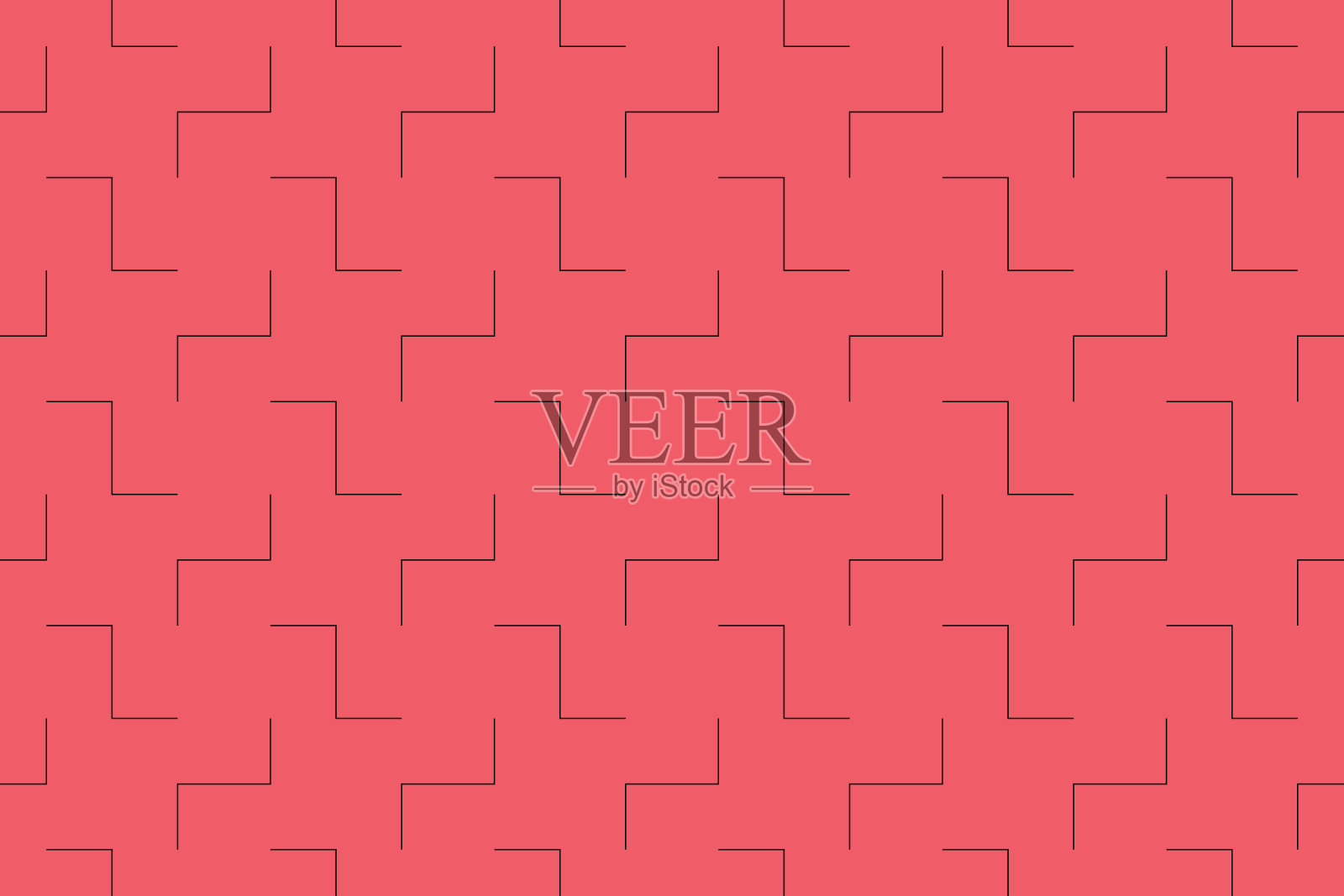 无缝，抽象的背景图案与之字形线。插画图片素材