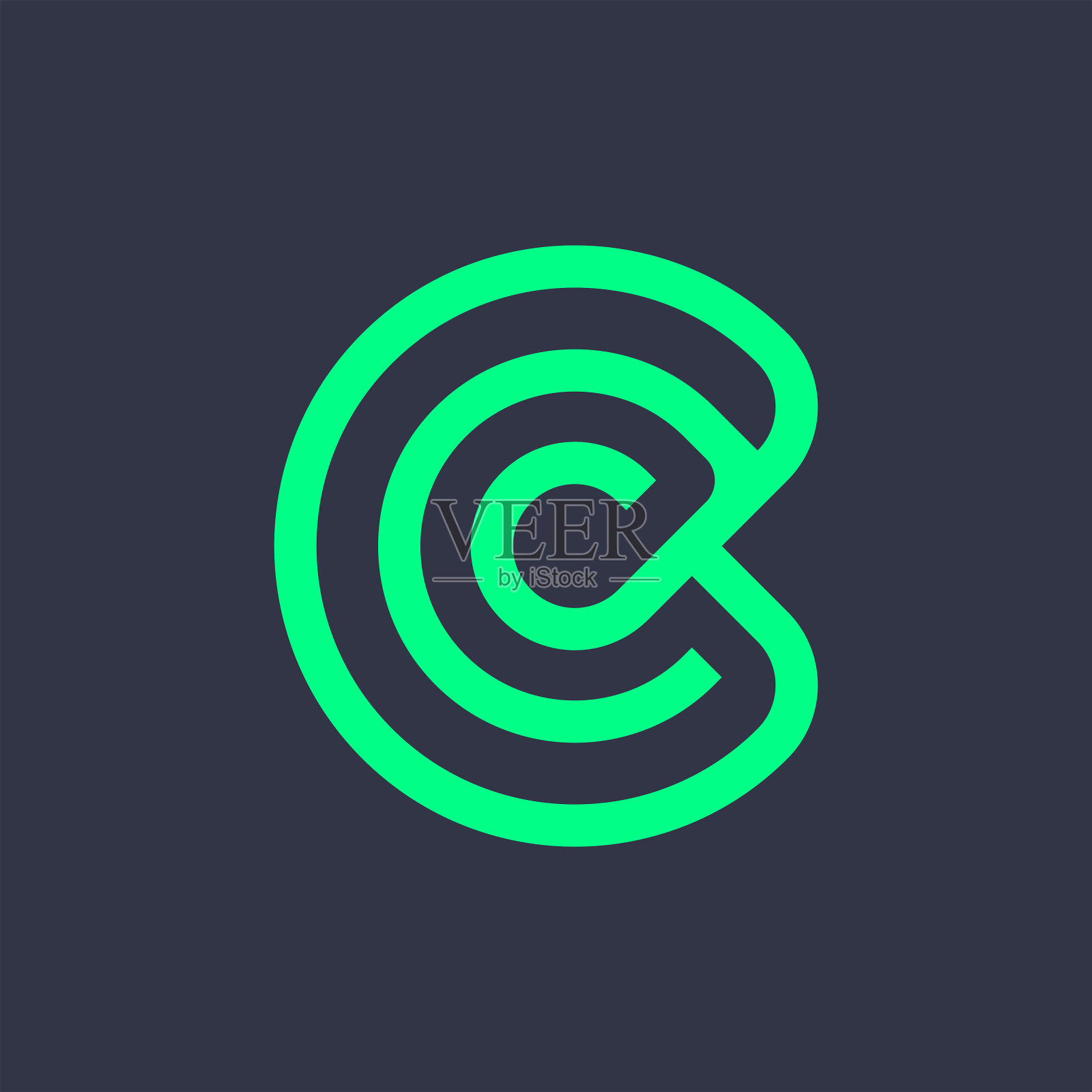 字母C标志插画图片素材