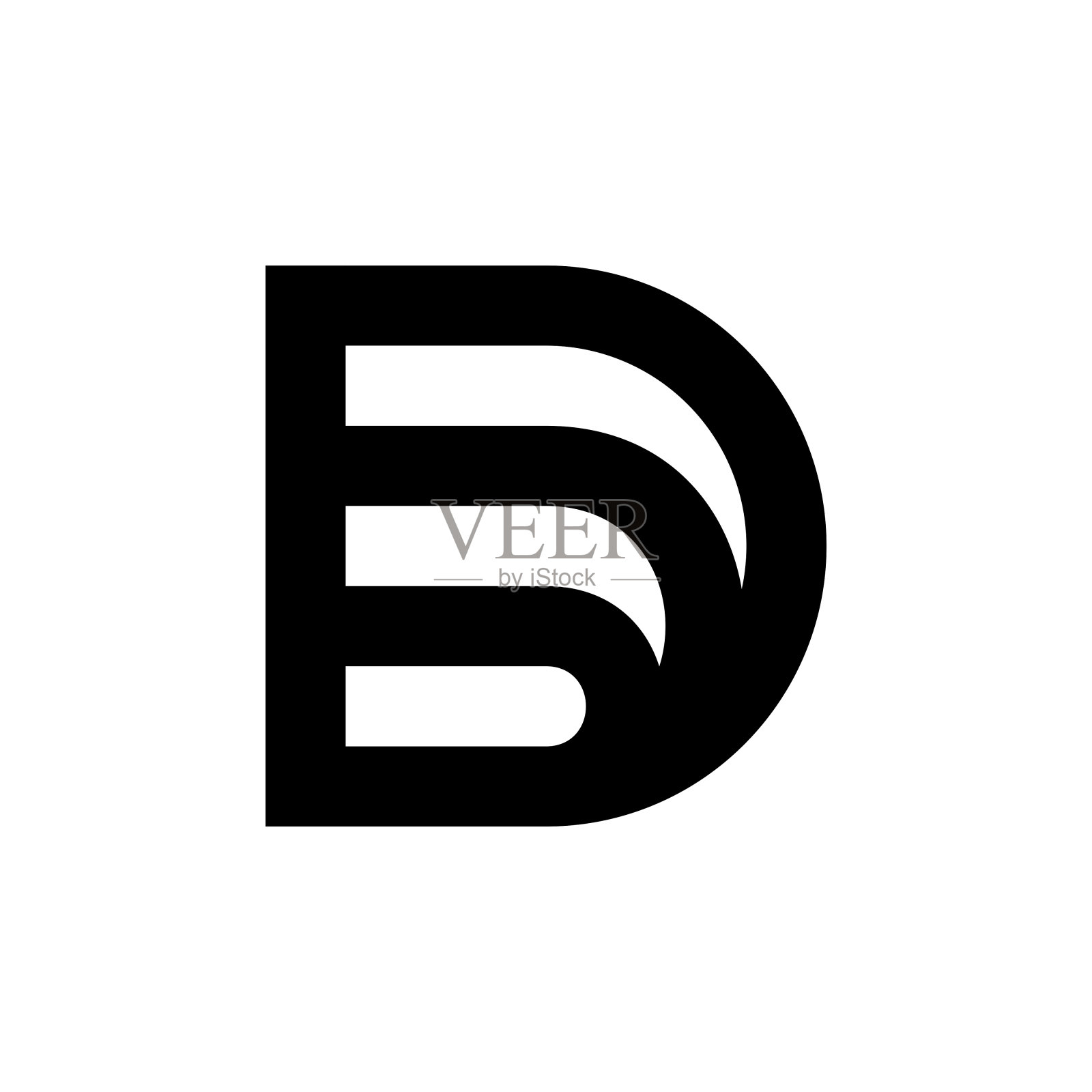 字母D标志设计元素图片