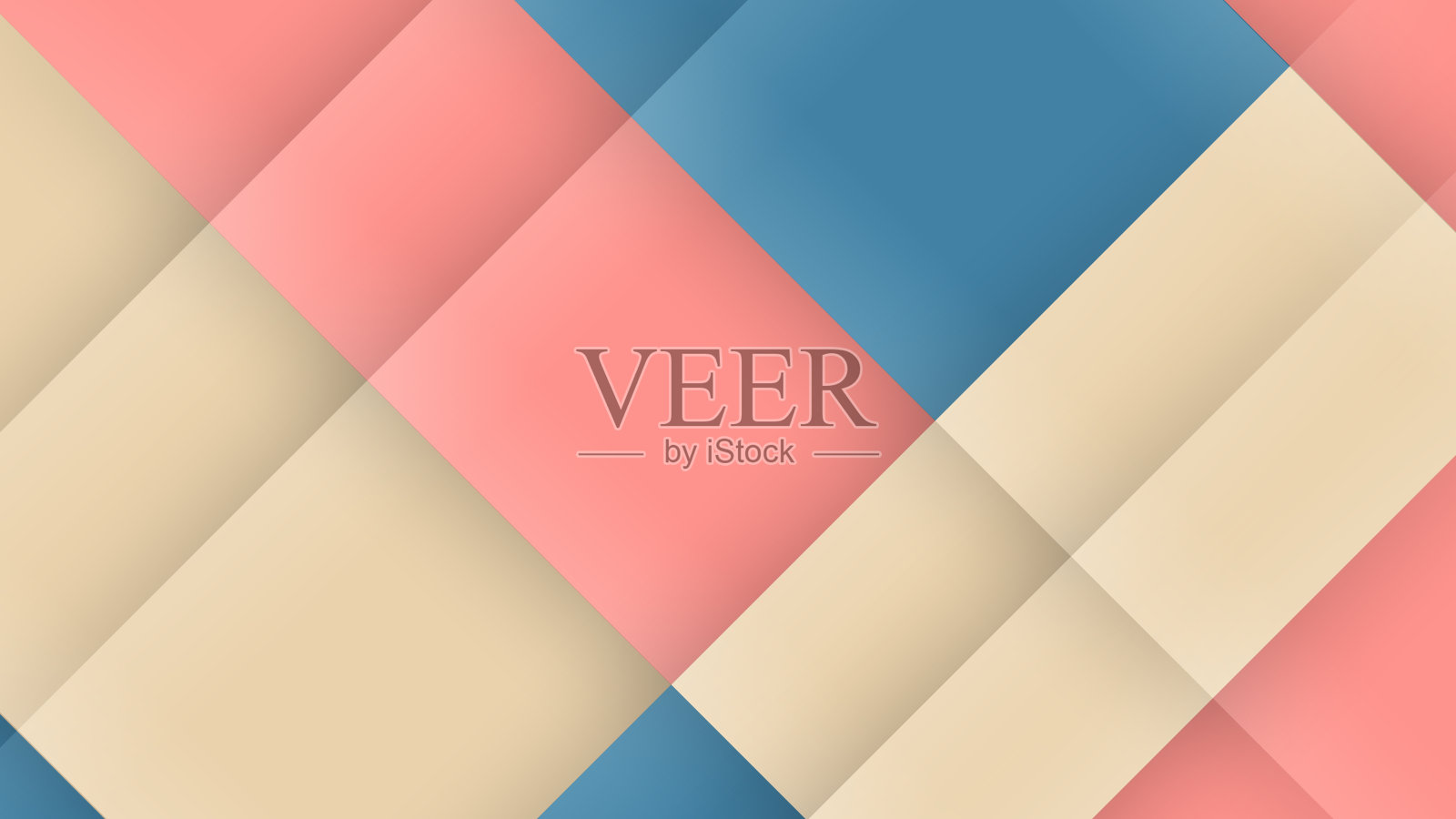 抽象现代背景与剪纸风格和柔和的颜色插画图片素材