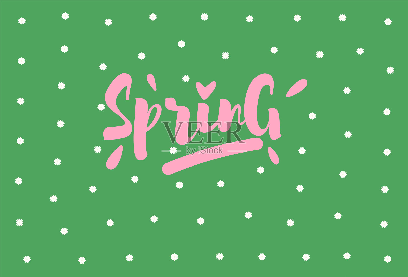 春季模式矢量插图在平面设计插画图片素材