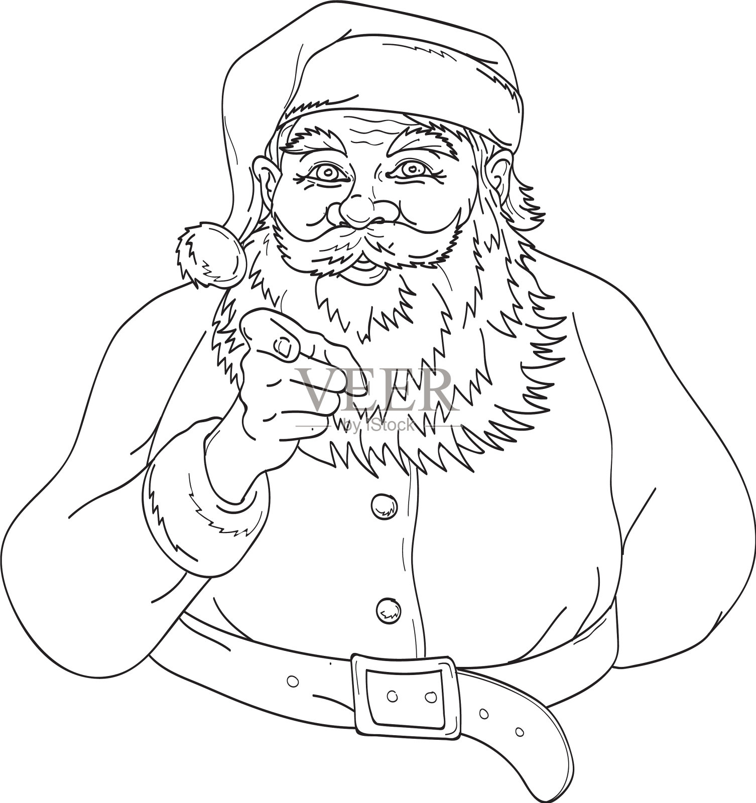 圣诞老人圣尼古拉斯或圣诞老人设计元素图片