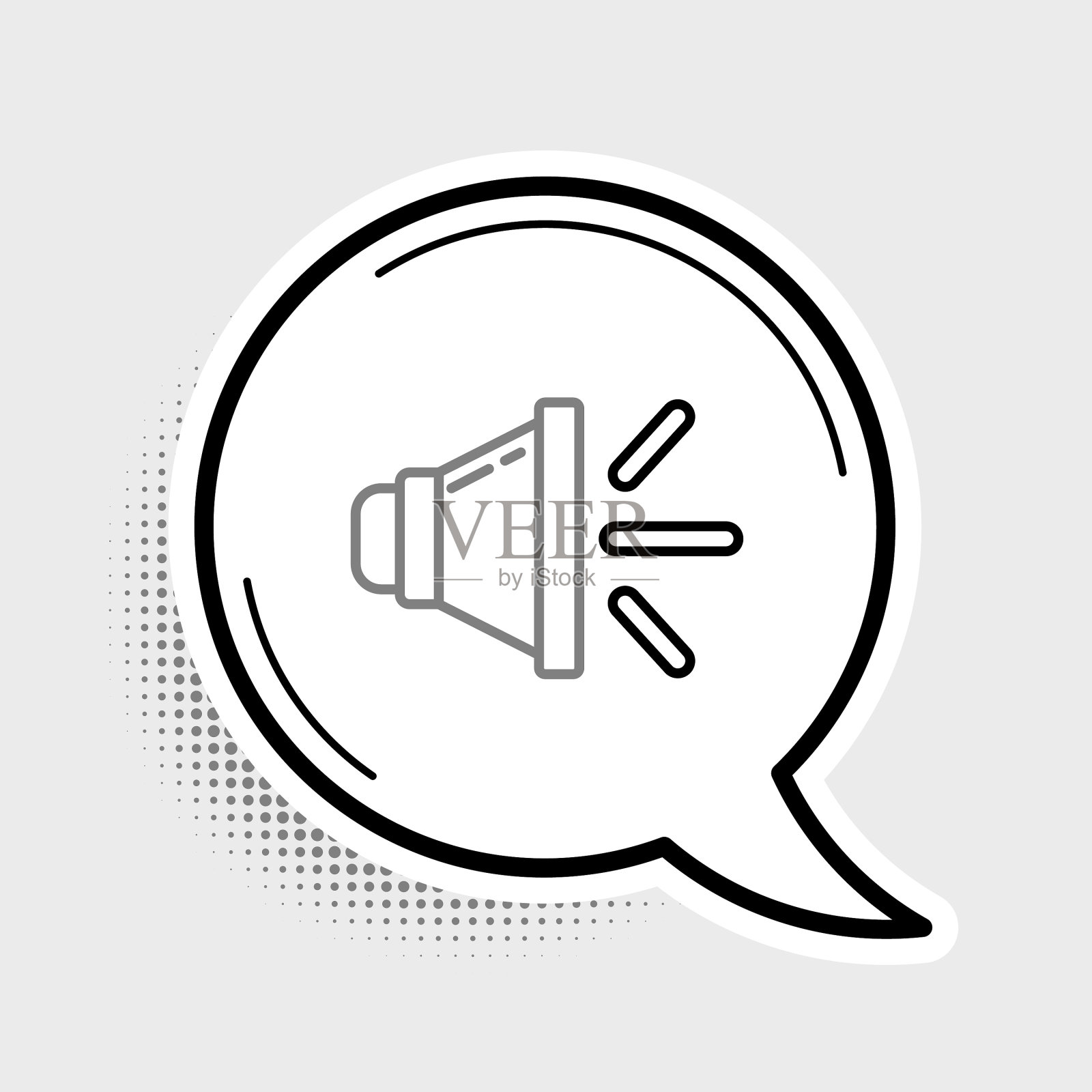 线路扬声器音量音频声音声音符号图标素材