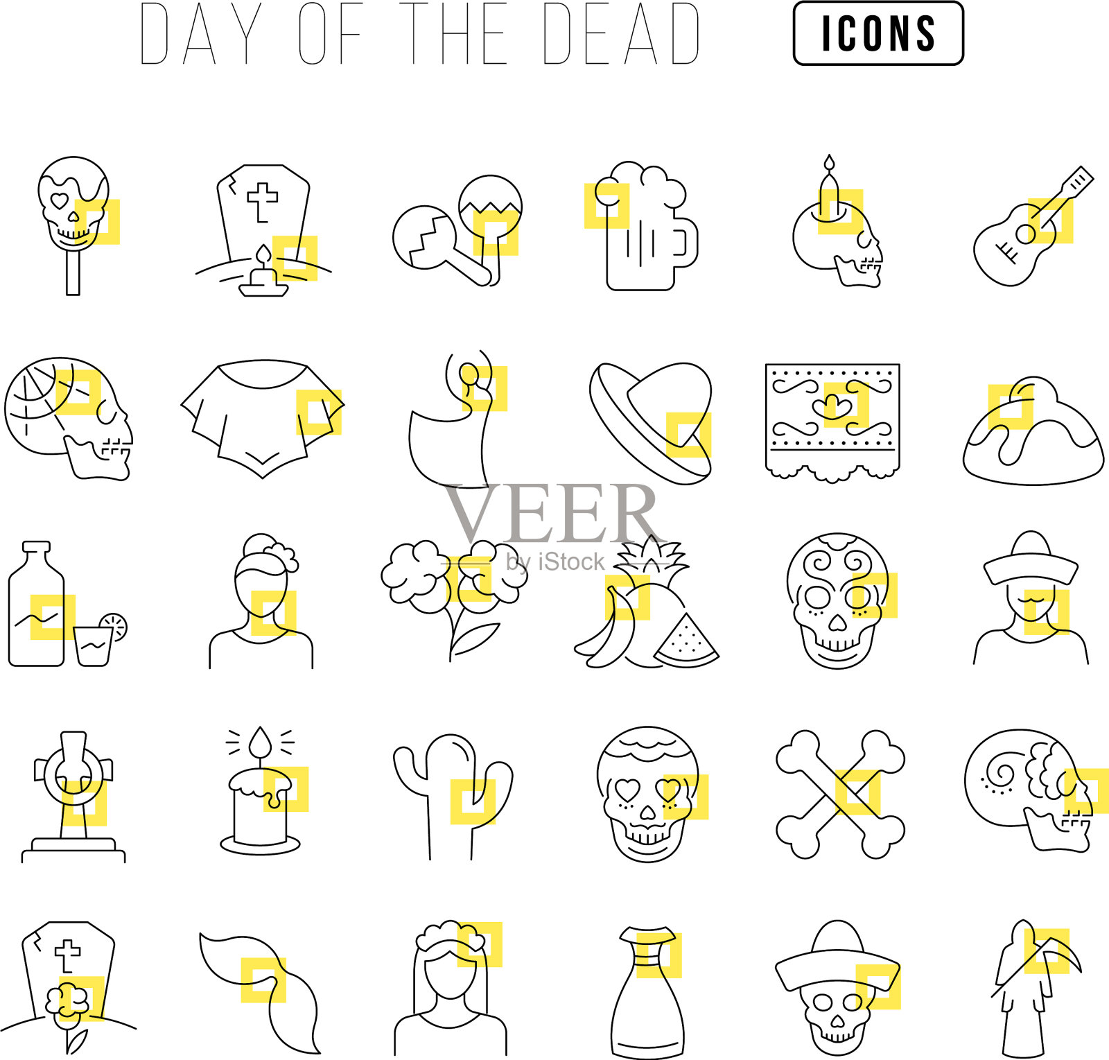 线图标日死图标素材