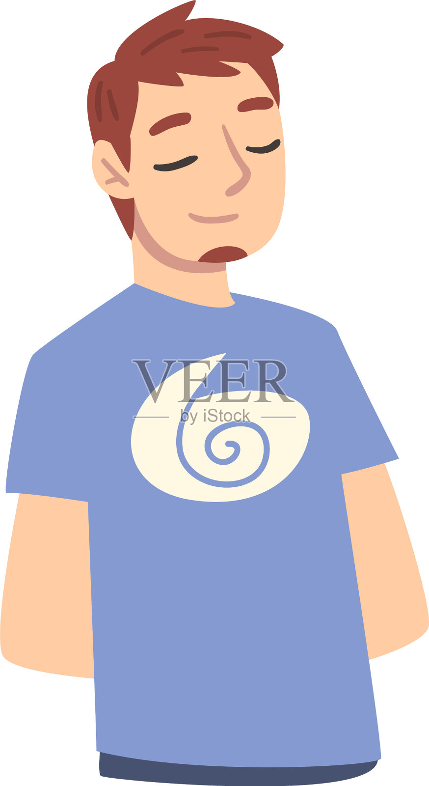 一个男人梦到了一些男学生设计元素图片