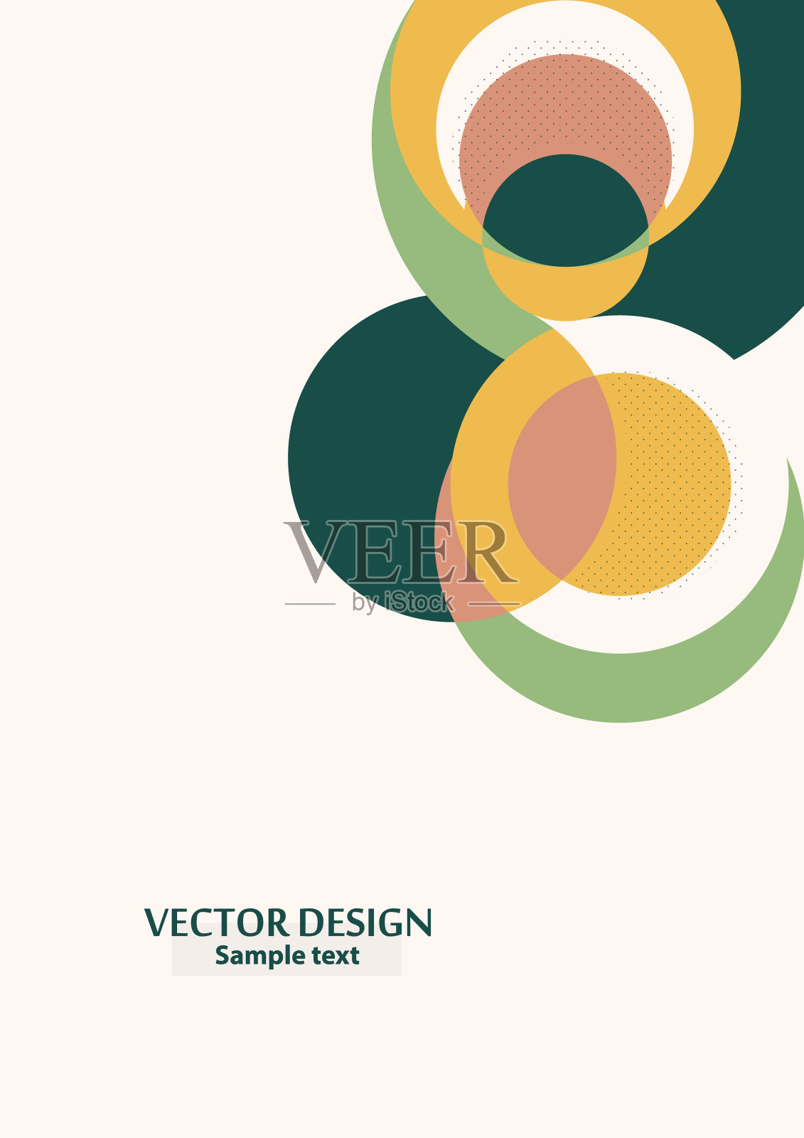 抽象的背景与彩色剪纸形状。公司设计。模板海报，横幅，名片，明信片。向量插画图片素材