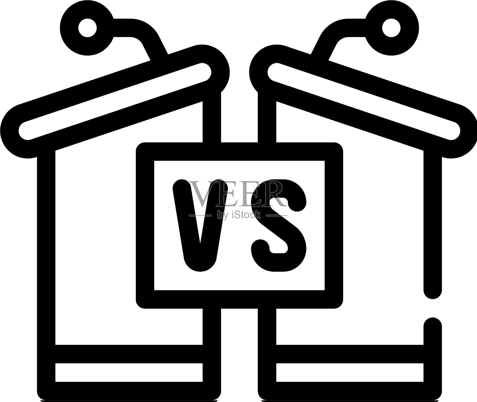 辩论候选人护民线图标图标素材