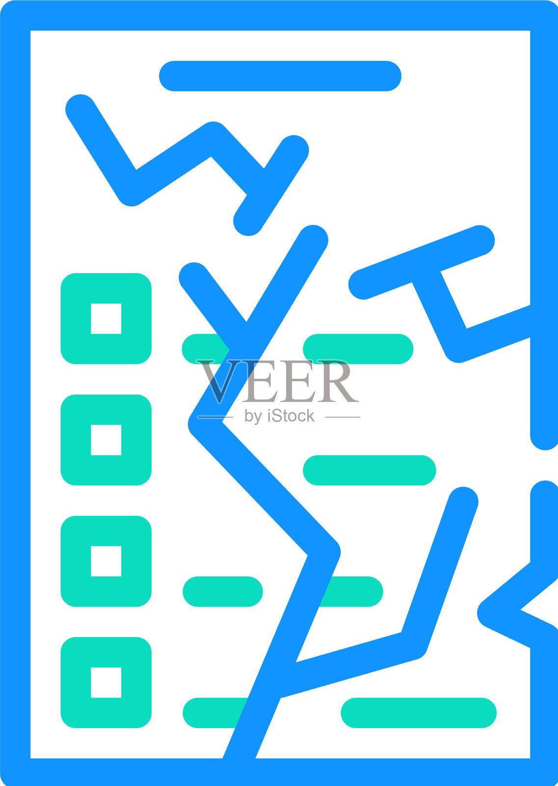 被宠坏的通讯彩色图标插画图片素材