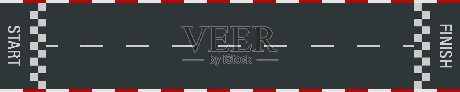 赛车赛道的起点和终点线都是沥青插画图片素材