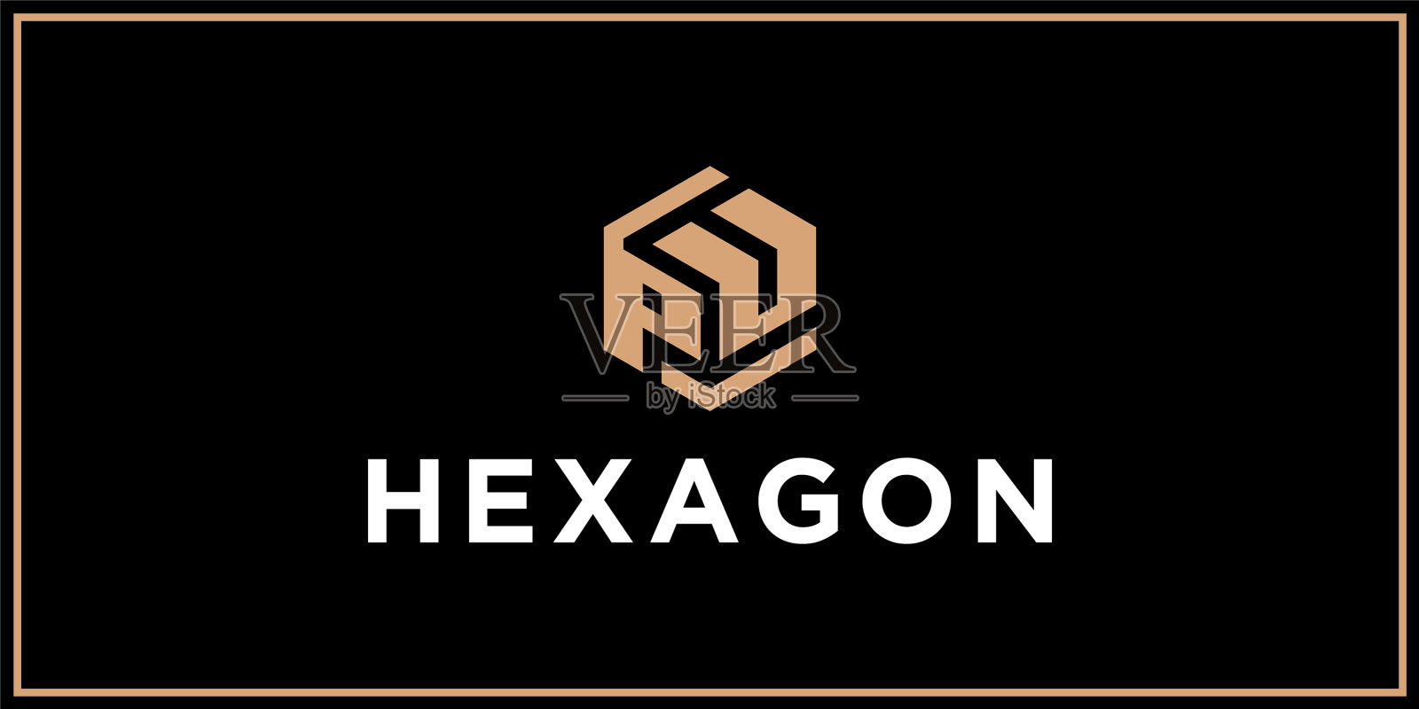 普六边形标志设计灵感插画图片素材