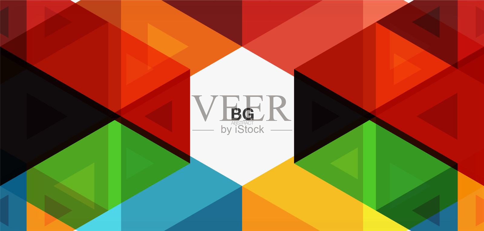 镶嵌三角形图案为抽象背景插画图片素材