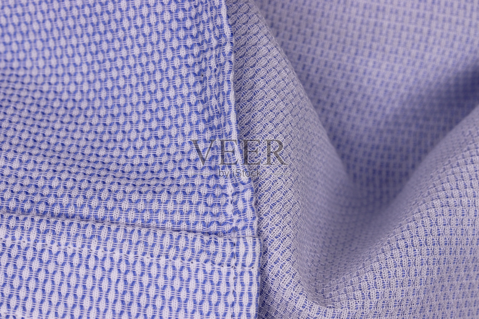 特写蓝色织物纹理背景照片摄影图片