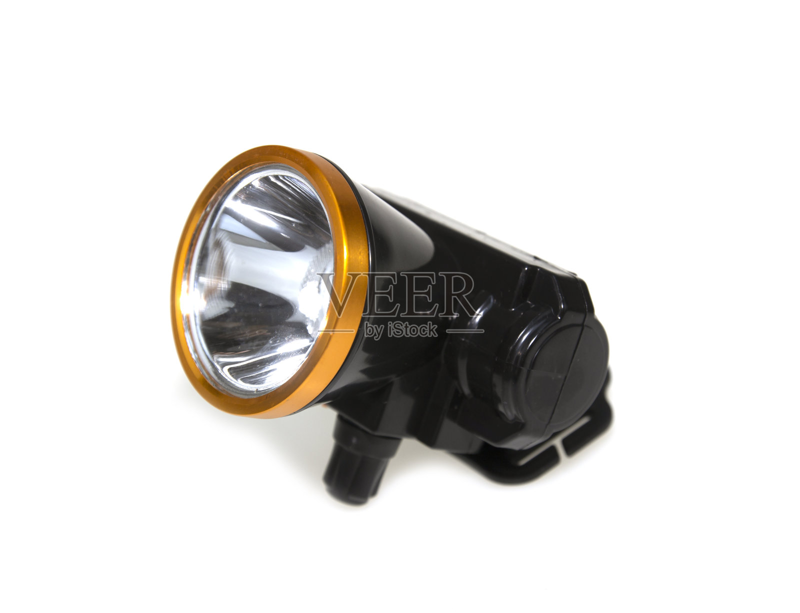 LED头灯孤立在白色背景上照片摄影图片