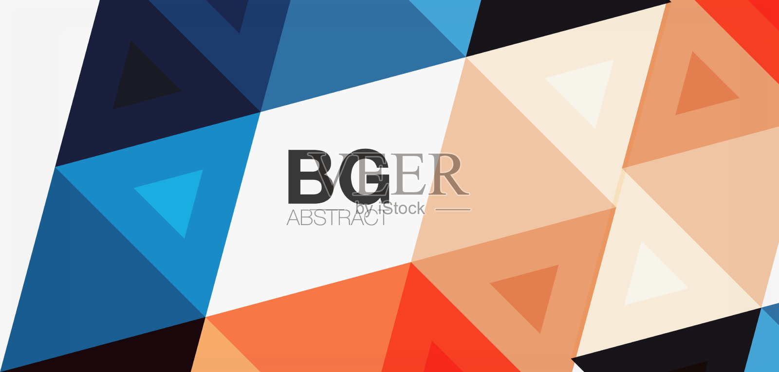 镶嵌三角形图案为抽象背景插画图片素材