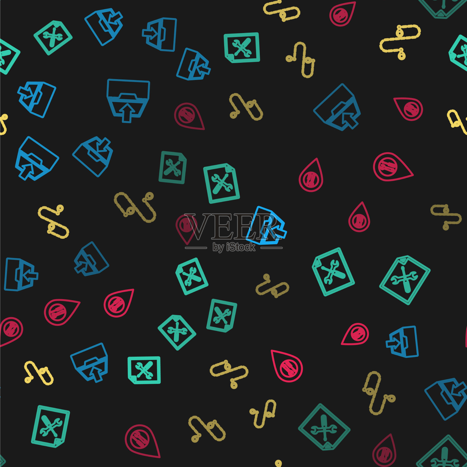 设置收件箱文件下载行文档服务插画图片素材