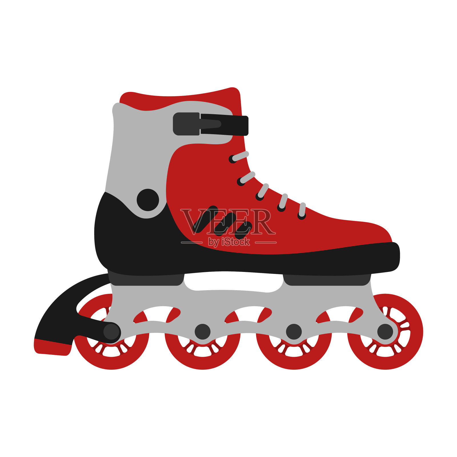 溜冰鞋孤立的白色背景设计元素图片