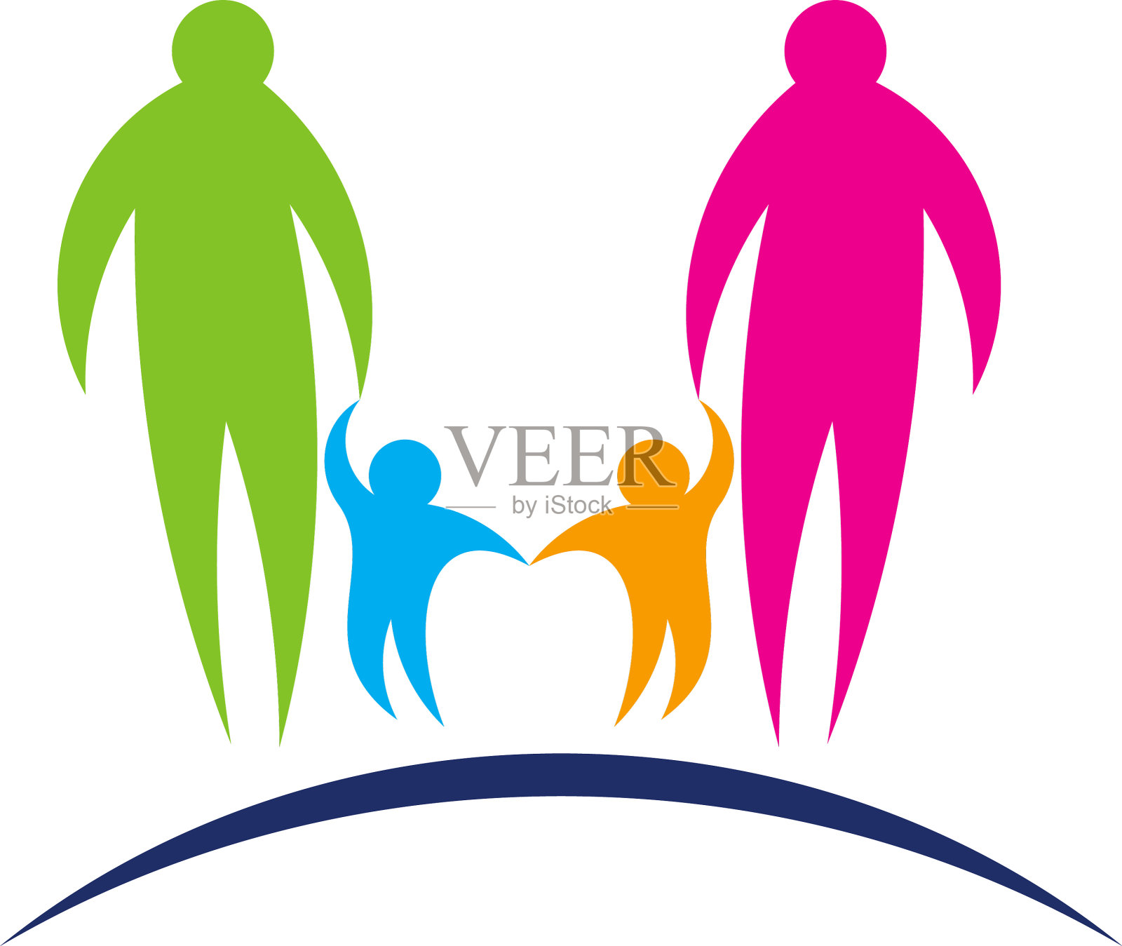 家族标志设计模板设计社区设计元素图片