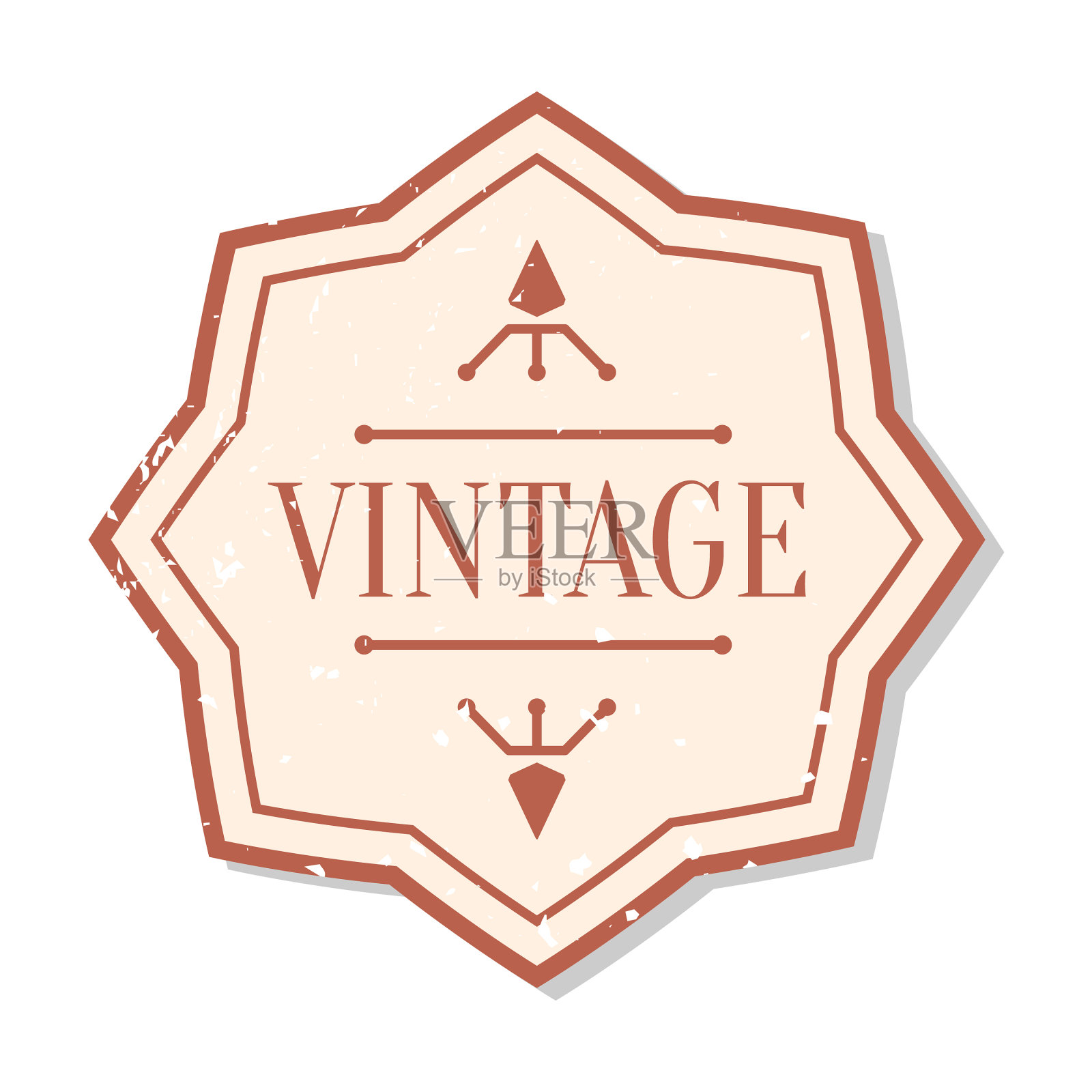 复古复古单标签框架边框设计元素图片