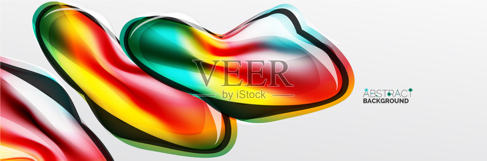 摘要背景流动式液体插画图片素材