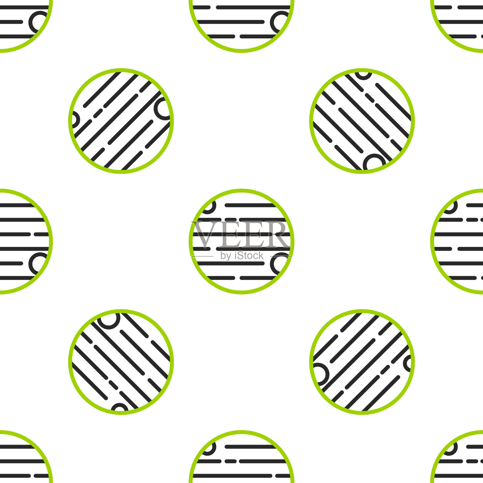 线行星图标隔离无缝图案上插画图片素材