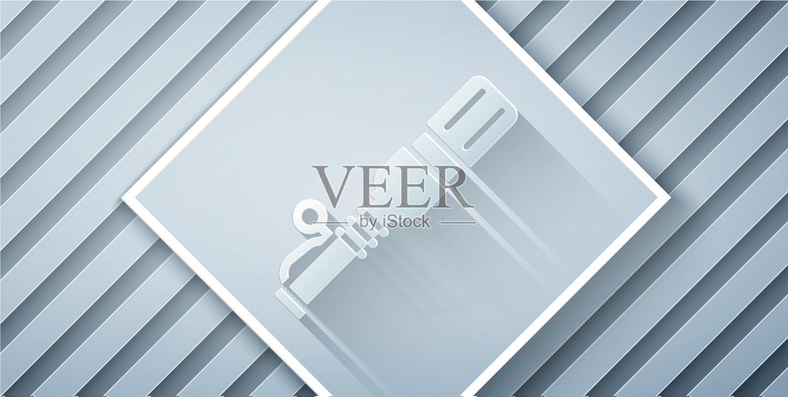 剪纸RKG 3反坦克手榴弹图标插画图片素材