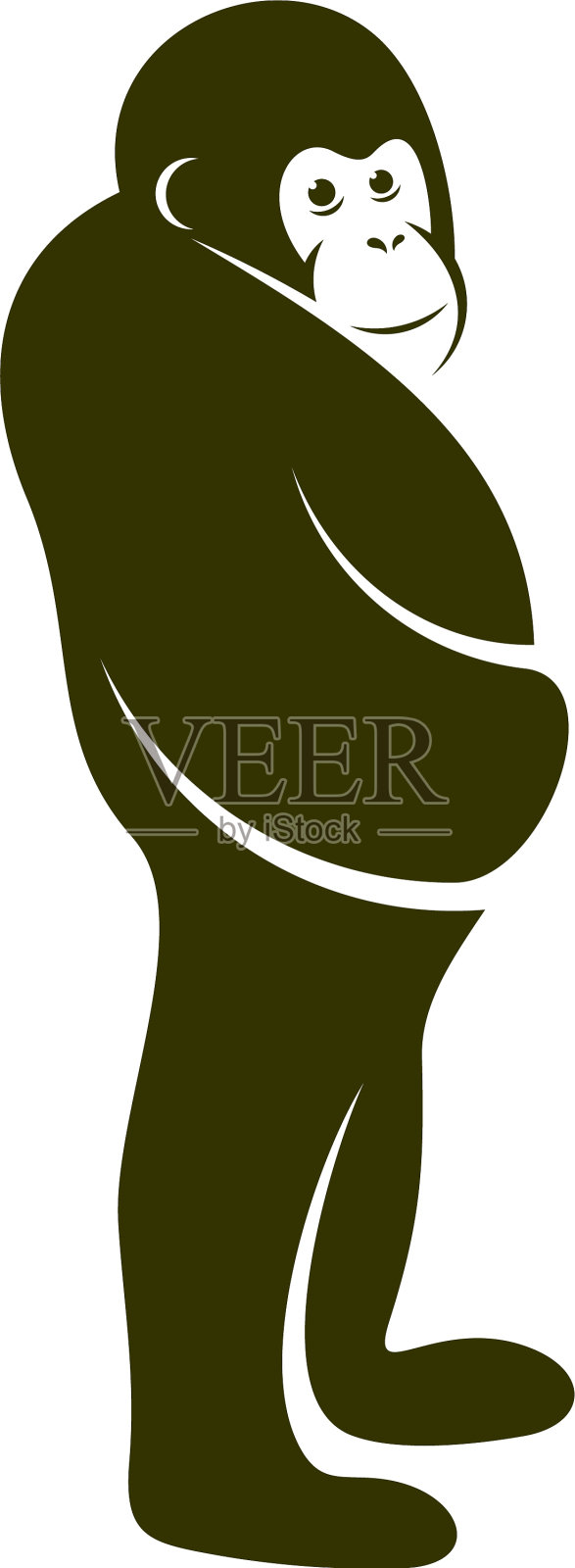 设计猩猩标志模板设计猩猩设计元素图片