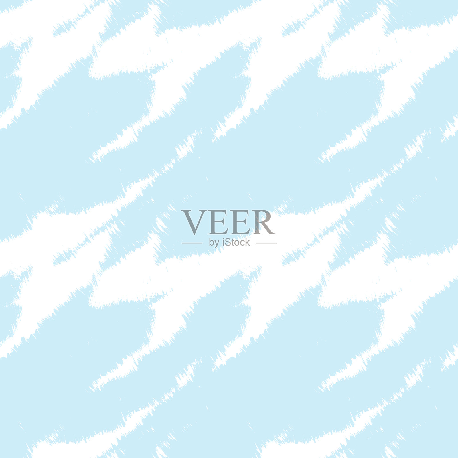 天蓝色笔触无缝毛皮图案插画图片素材