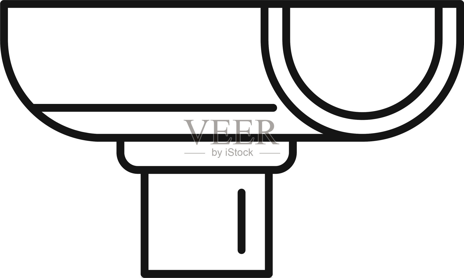 风暴水槽图标轮廓风格图标素材