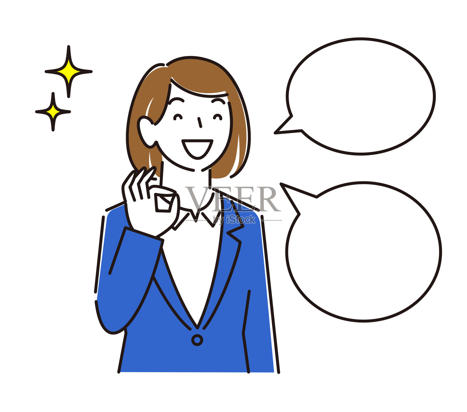 可爱的女孩穿无性别的衣服向量可爱的女孩穿无性别的衣服和可爱的女孩微笑的脸穿无性别的衣服。微笑的女人。简单的说明。向量。插画图片素材