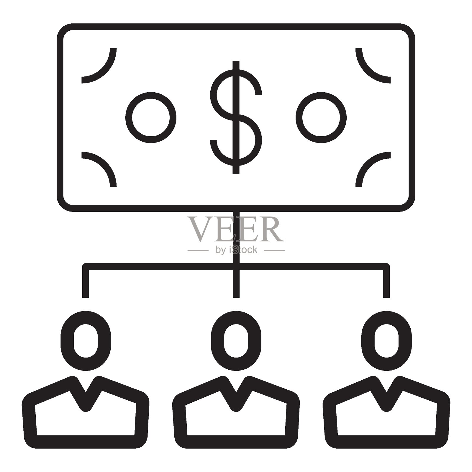 为一项事业筹集资金概念矢量基金组织者图标设计插画图片素材