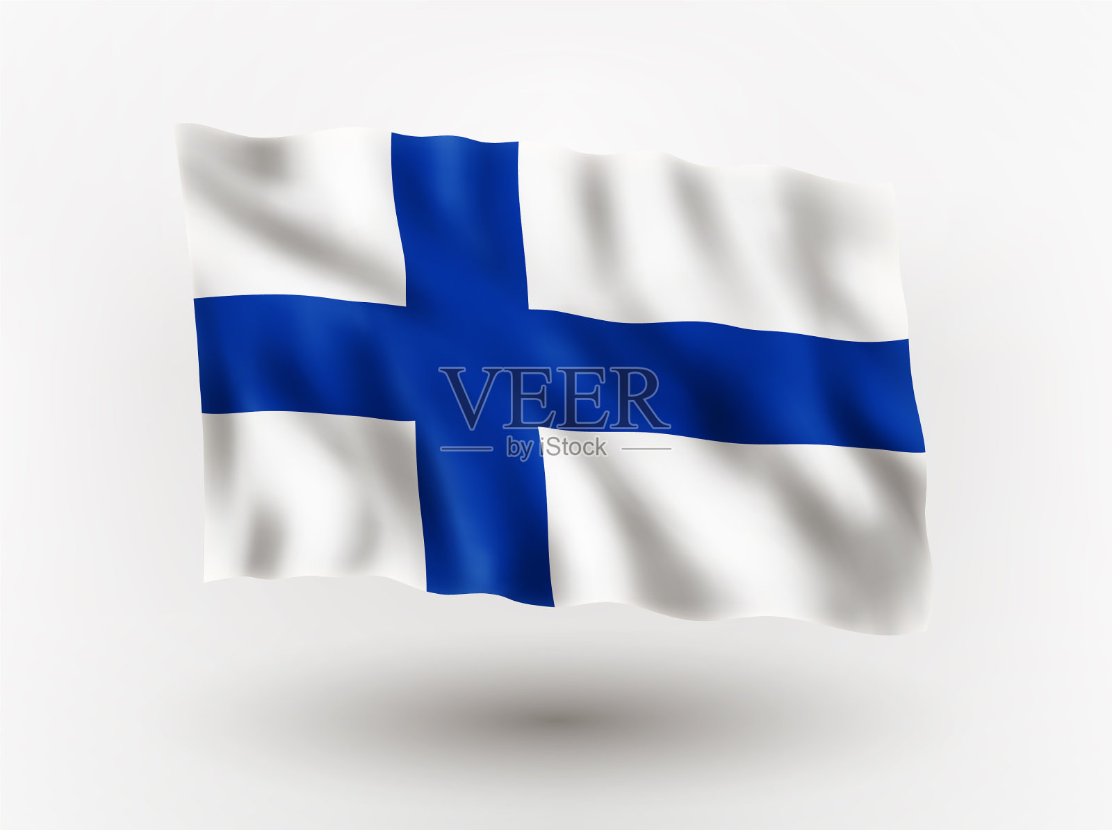 芬兰国旗插画图片素材