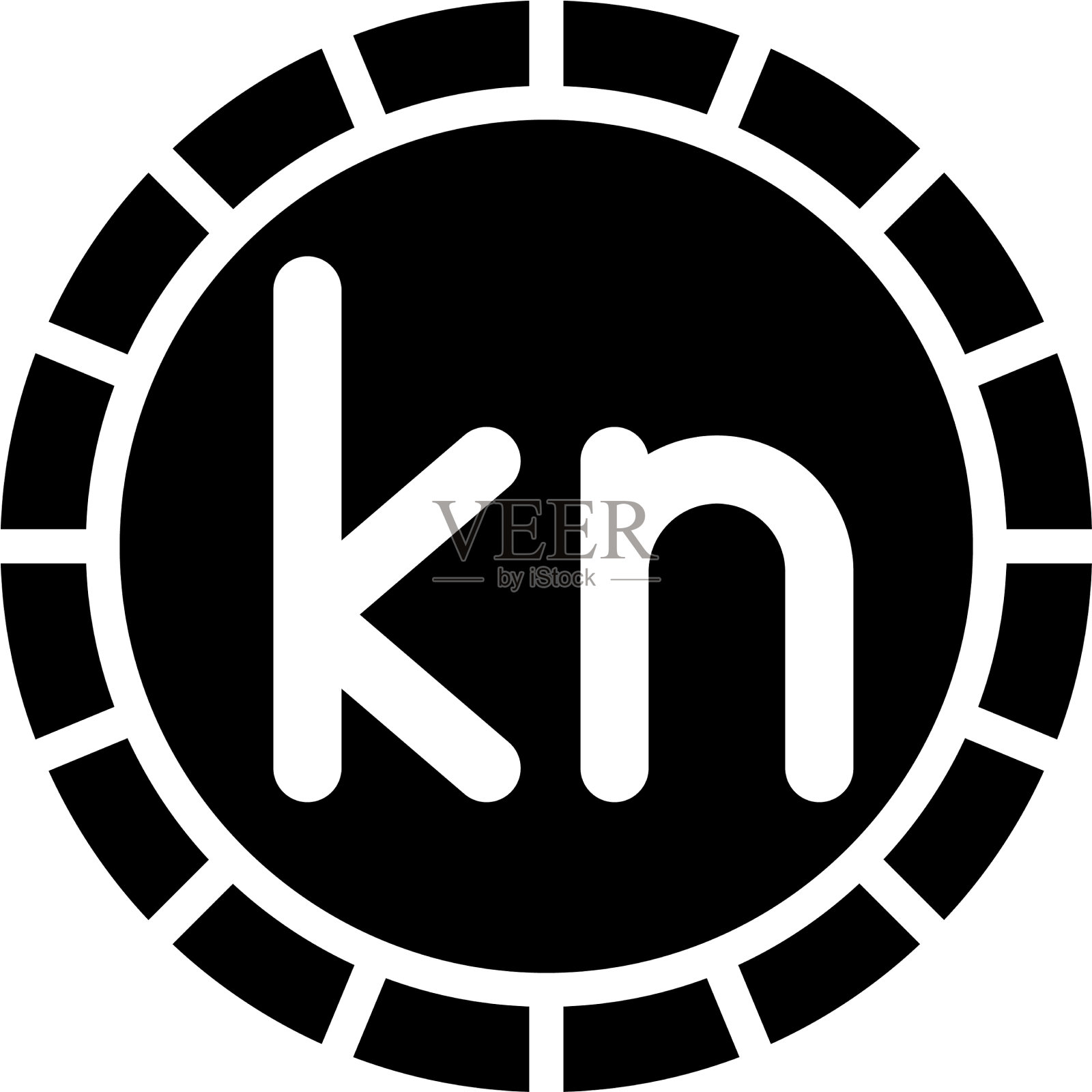 克罗地亚库纳硬币货币克罗地亚插画图片素材