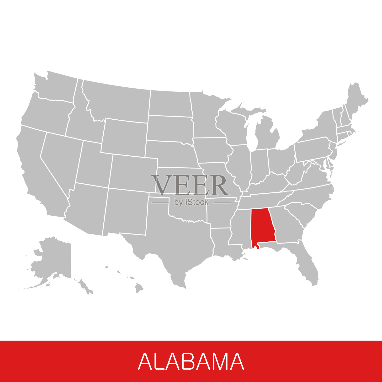 美利坚合众国美国与州插画图片素材