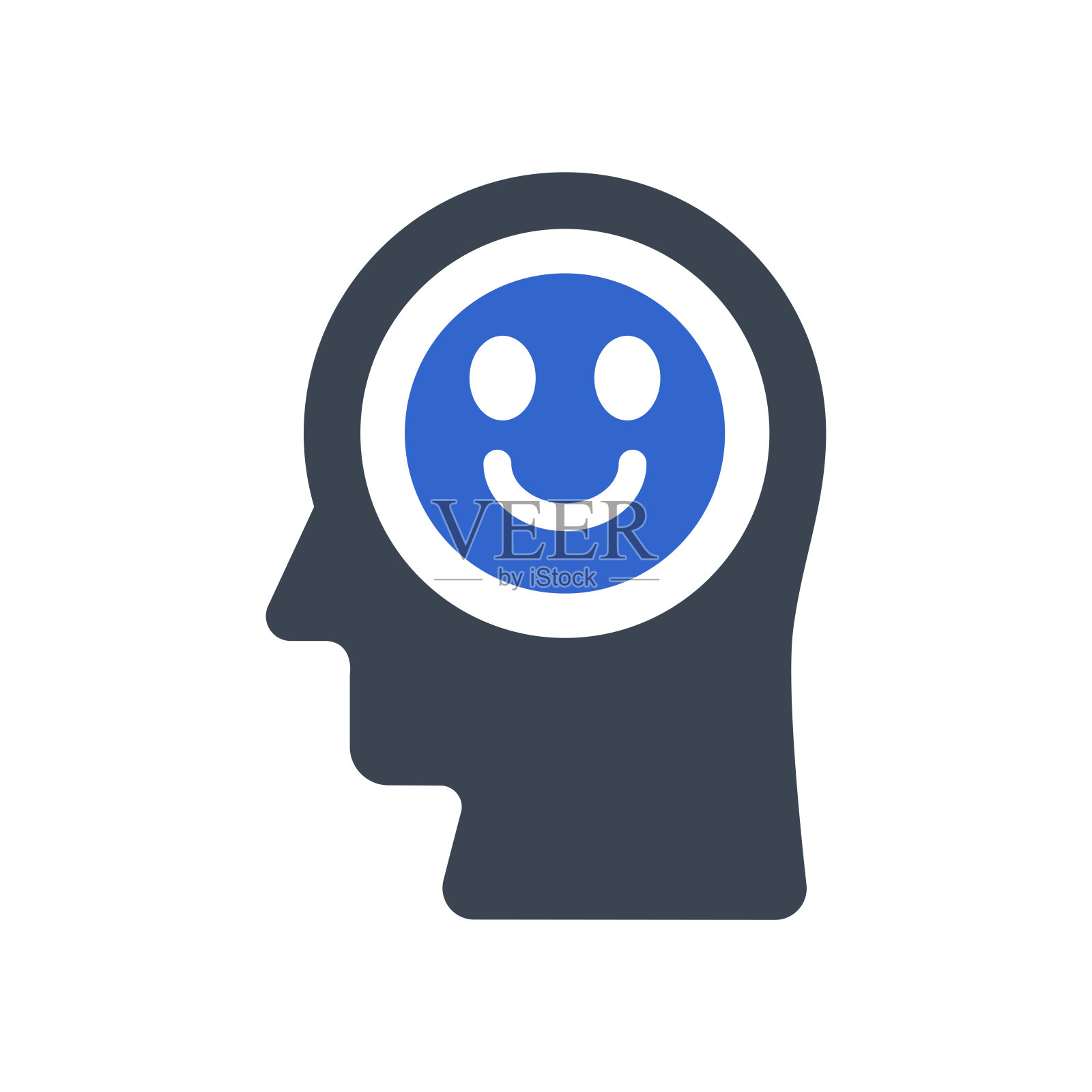 快乐反应心理图标插画图片素材