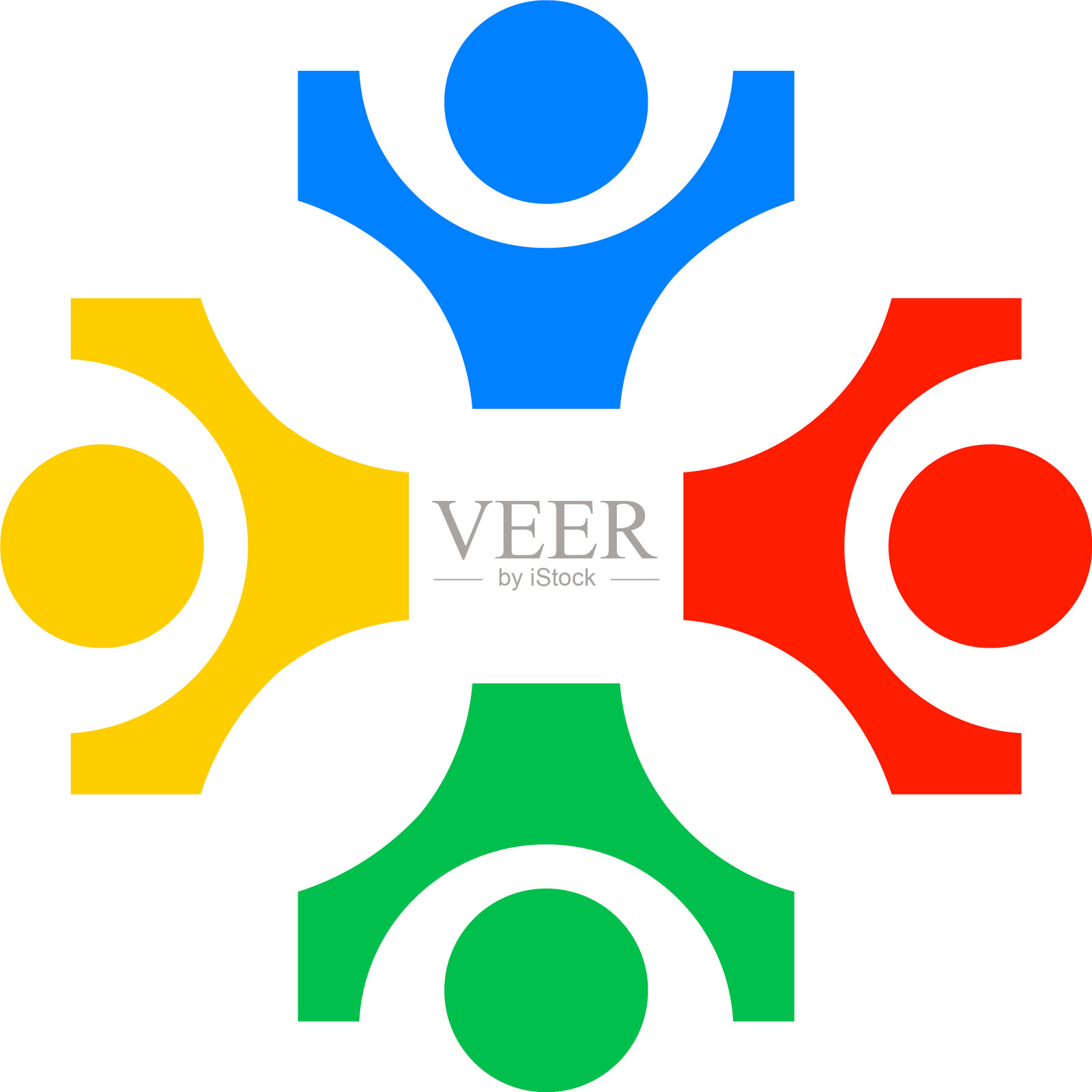 团队合作人社区图插画图片素材