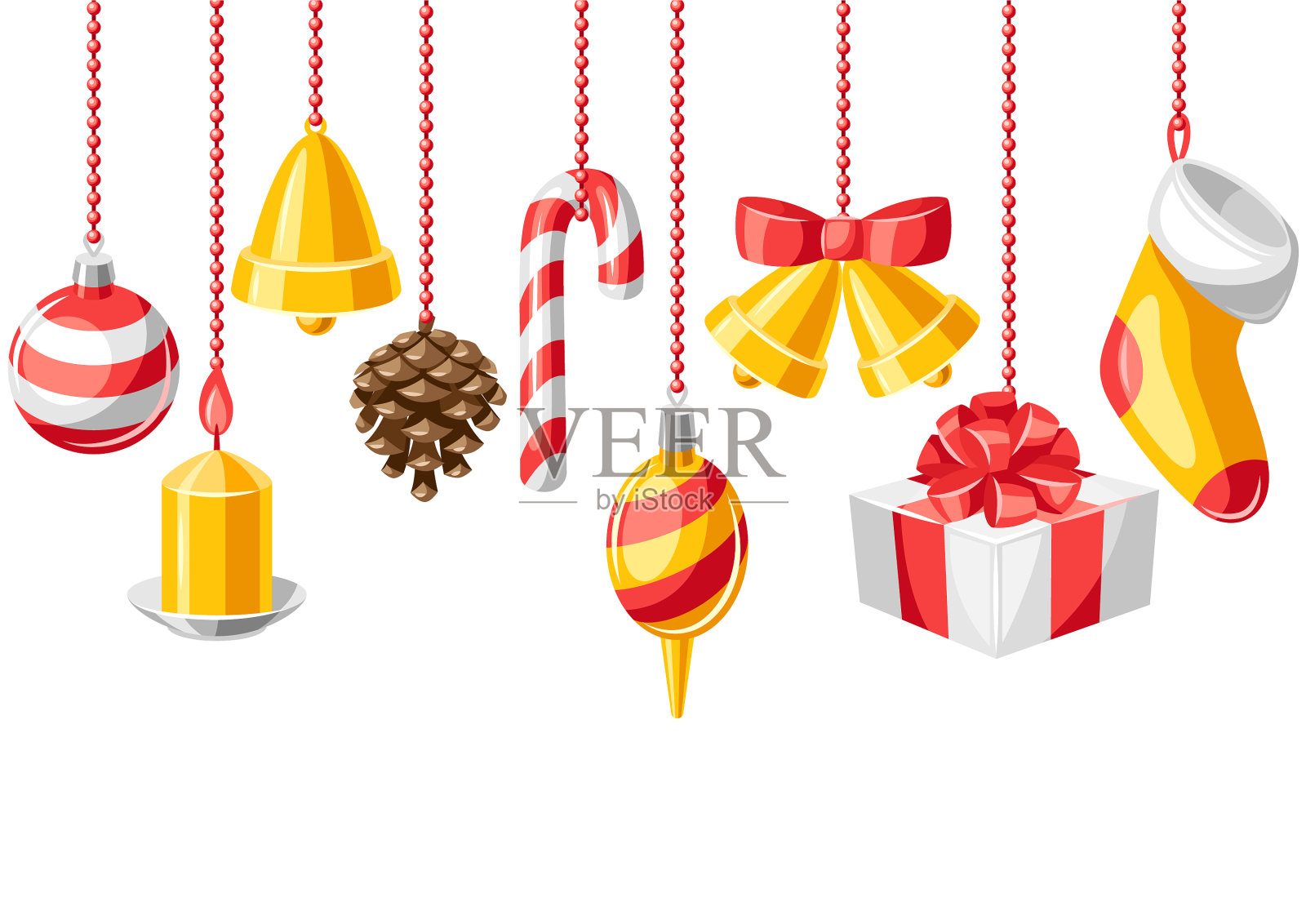 圣诞快乐无缝图案设计元素图片