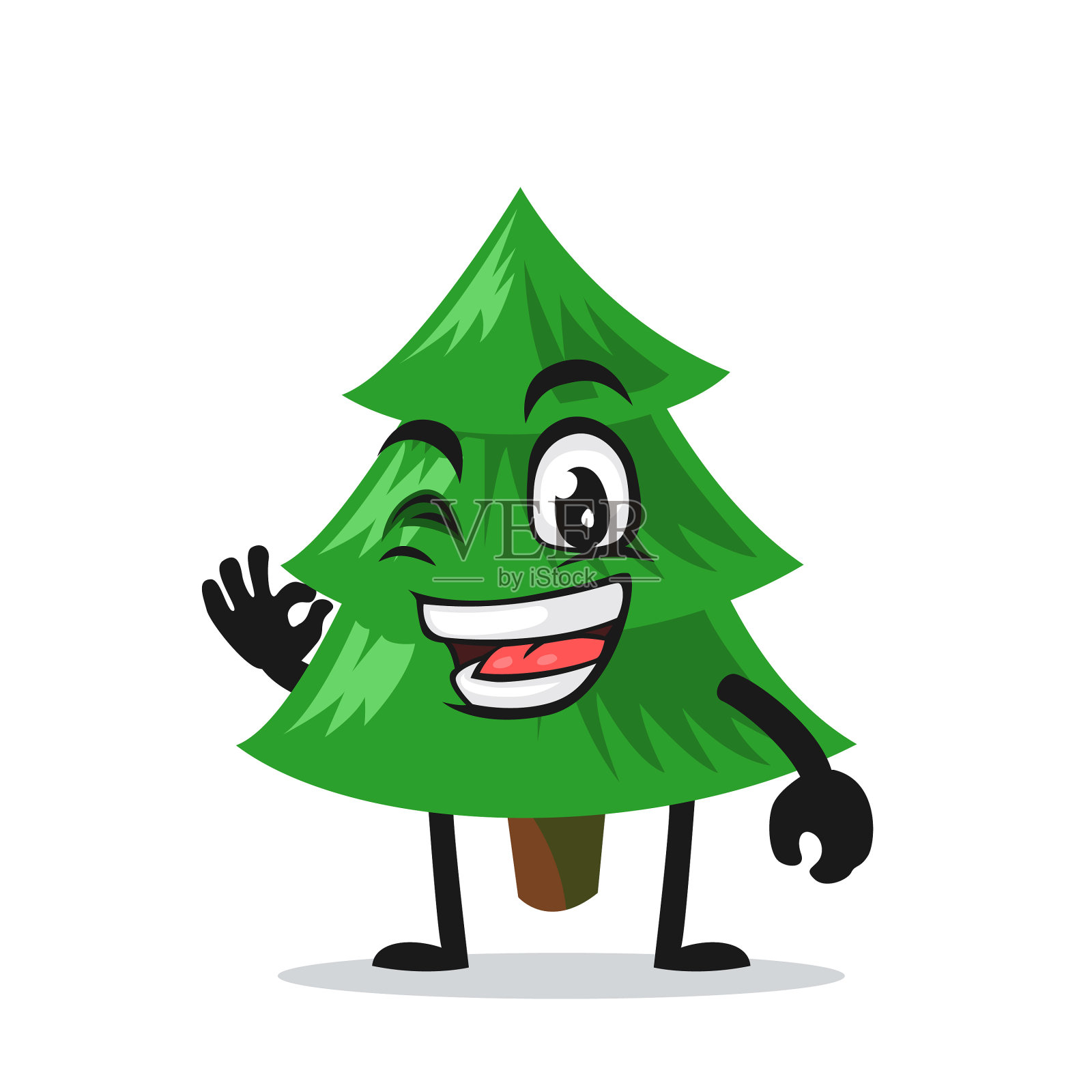 云杉吉祥物或人物设计元素图片