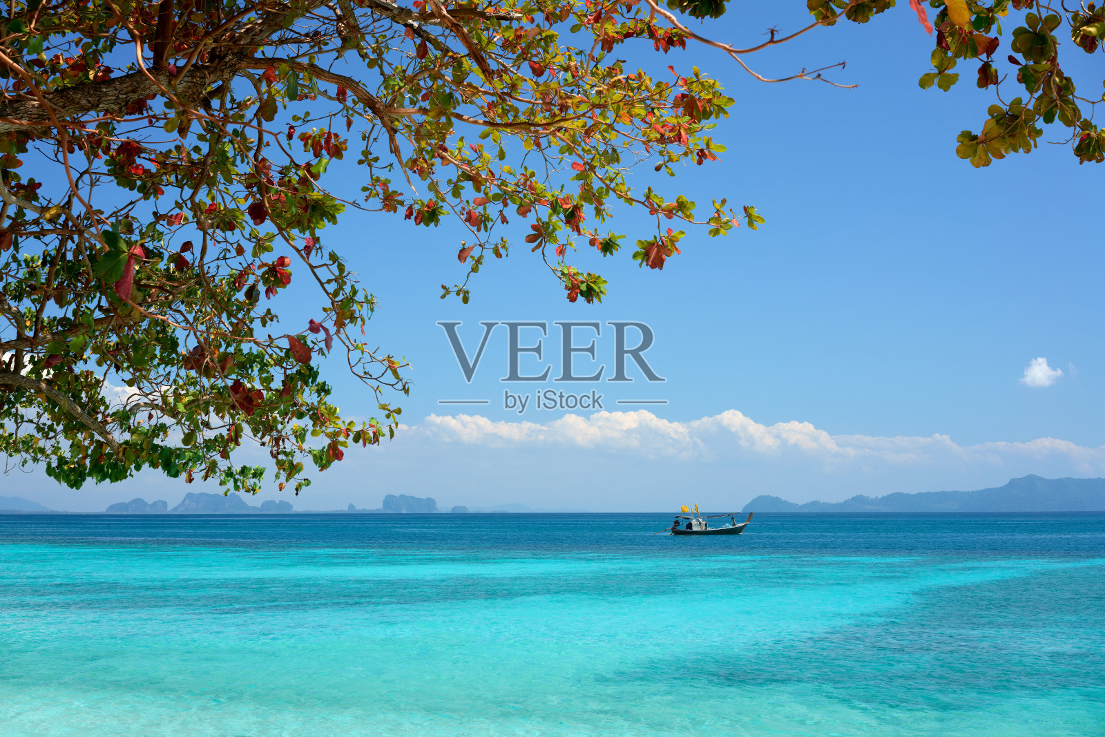 海的背景。热带岛屿自然照片摄影图片