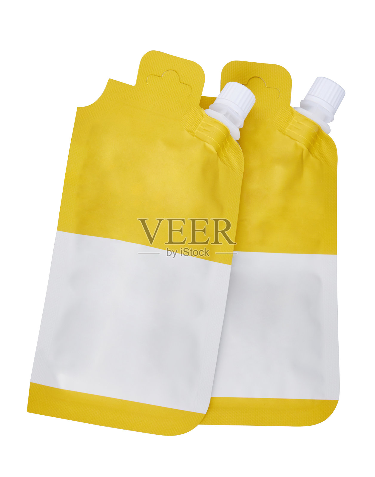 在白色背景上孤立的防晒霜补丁照片摄影图片