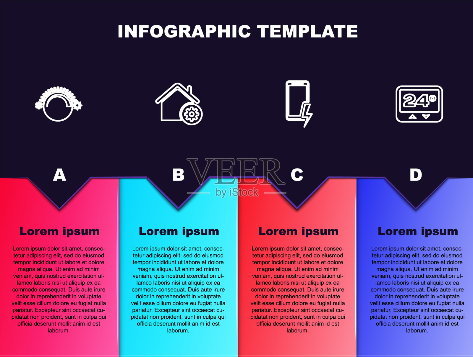 设定线温控器智能家居设置移动图标素材