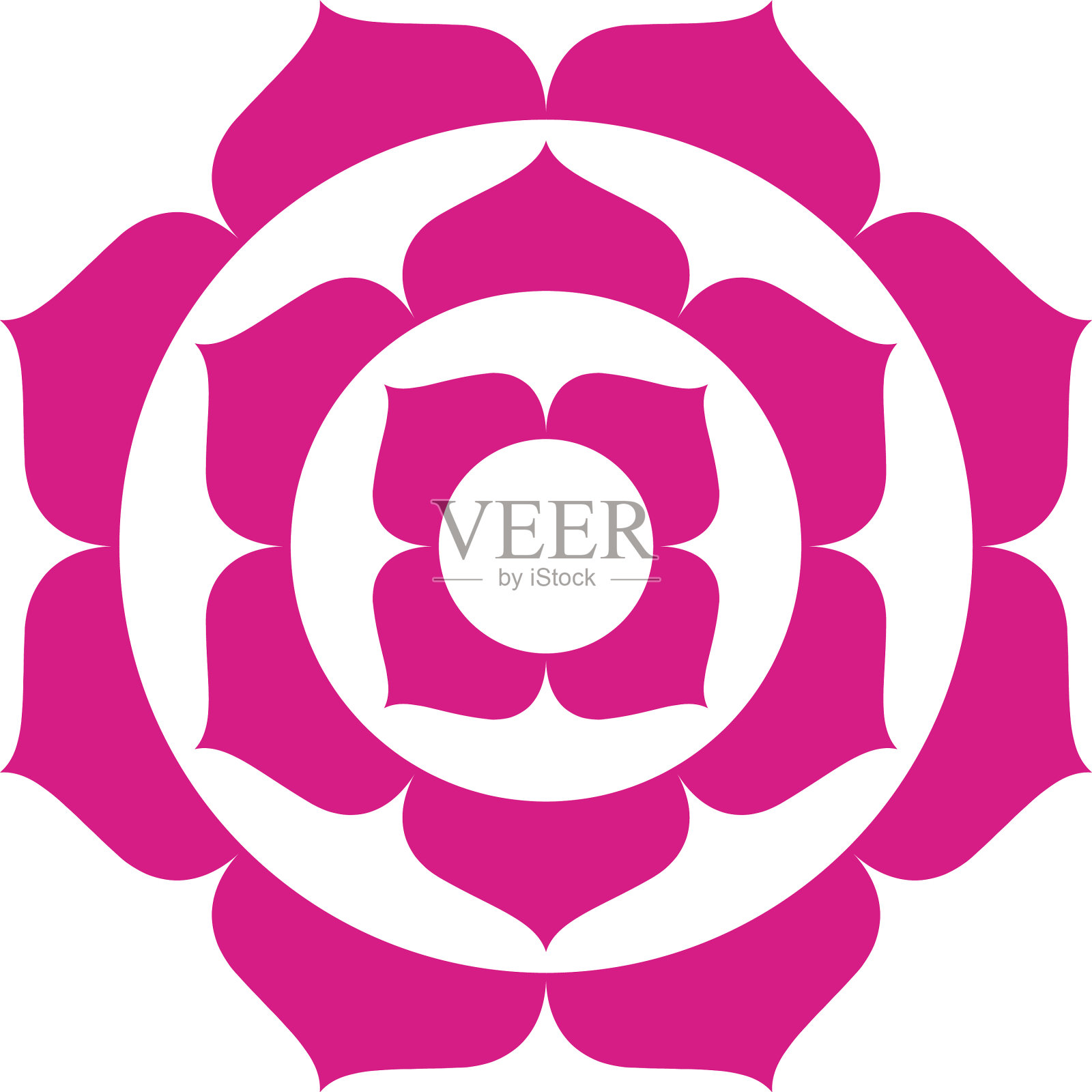 Navratri曼荼罗与粉色装饰印度教插画图片素材