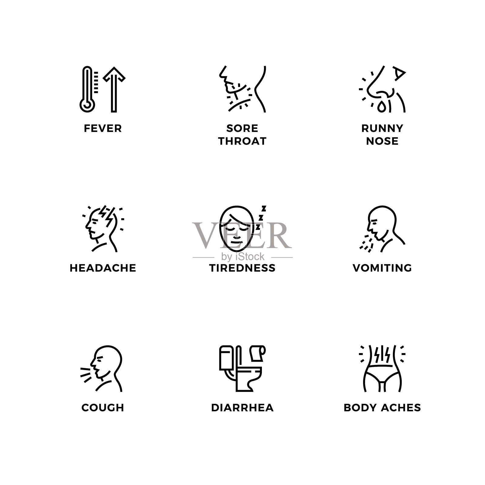 设置疾病图标图标素材